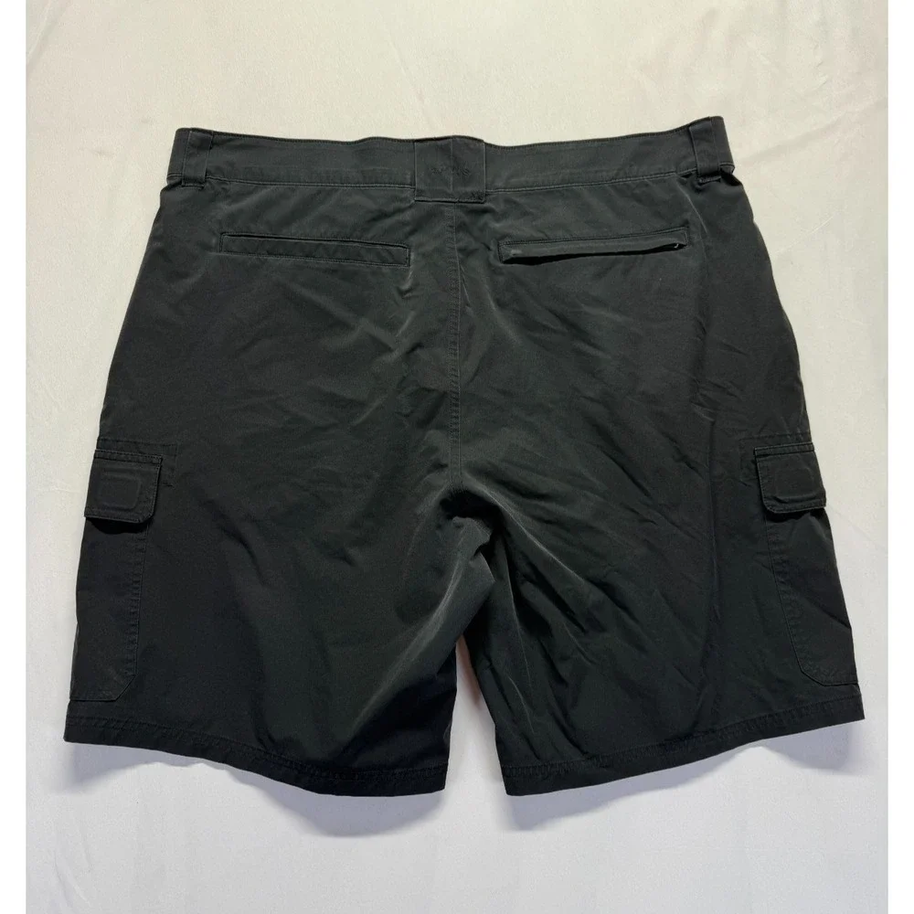 Orvis Cargo Shorts Mens 40 Black Lightweight Hiking‎ Workwear Utility Pockets